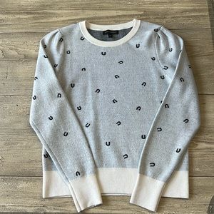 Banana Republic horseshoe print sweater size medium.